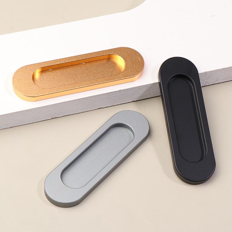Barn Door Sliding Pull Door Hidden Furniture Hardware Handle Self-Adhesive Bathing Room Glass Door Pulls