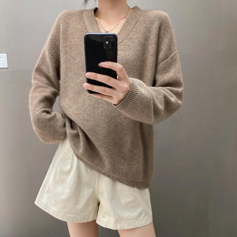 Qinghe 100% Pure Cashmere Women's Sweater - Ultra Soft Luxury Winter Pullover
