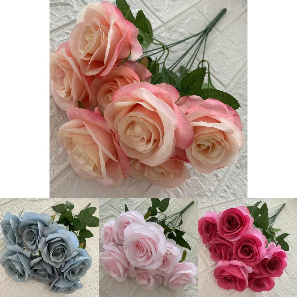 Lifelike Simulation Roses For Wedding Decor Home Styling Photography Props