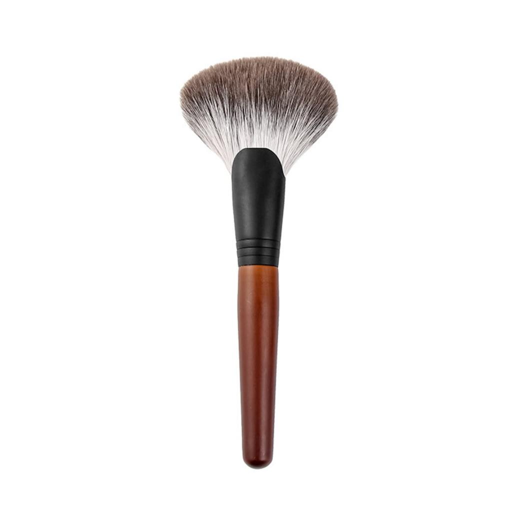 Luxurious Silver Fox Makeup Natural Easy To Wooden Finishing Powder Loose Powder Face Suitable for Professionals and Beginners Y-KINZ Brush, Bristle,