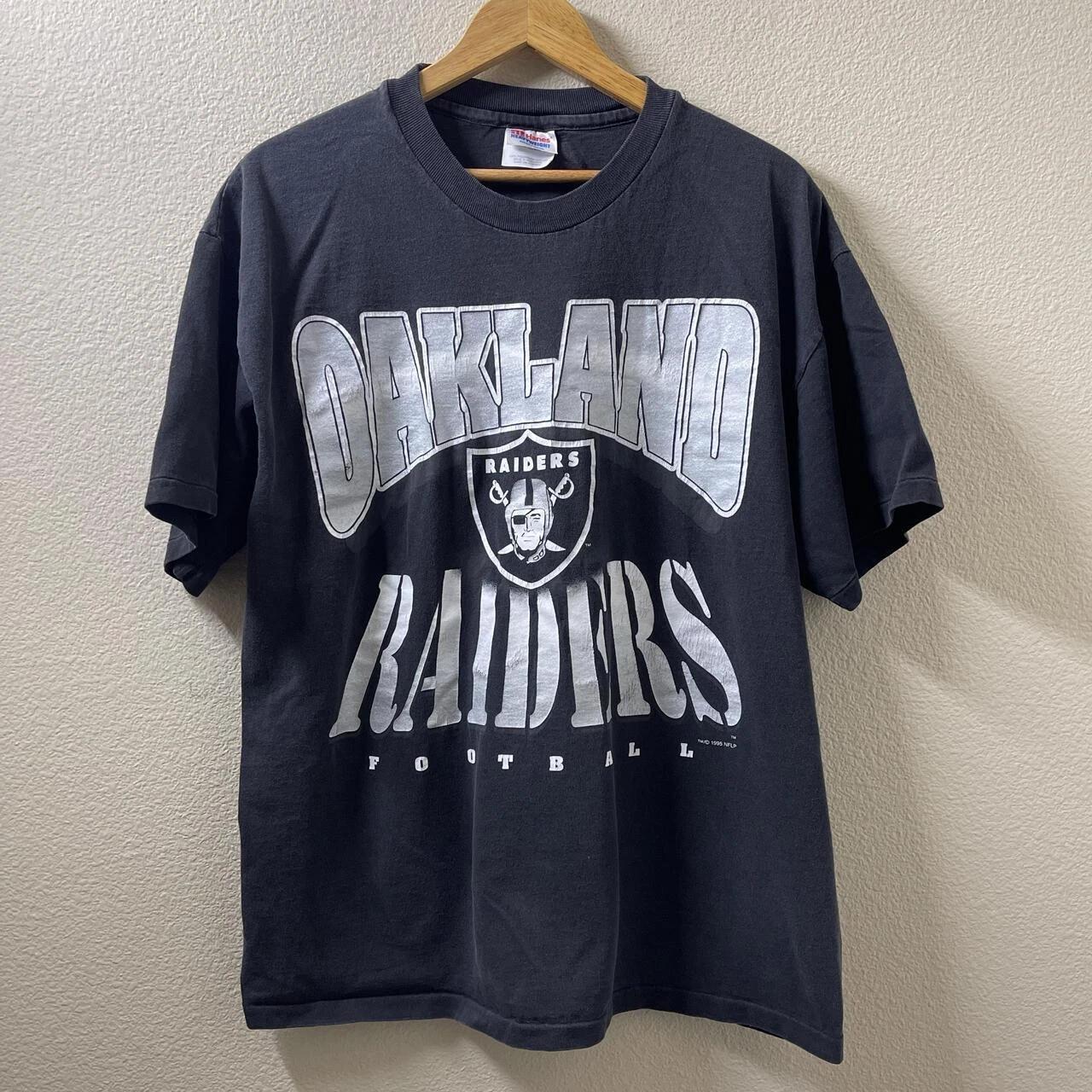 1995 NFL Oakland Raiders NFL Champions Logo T shirt Heavy Cotton M
