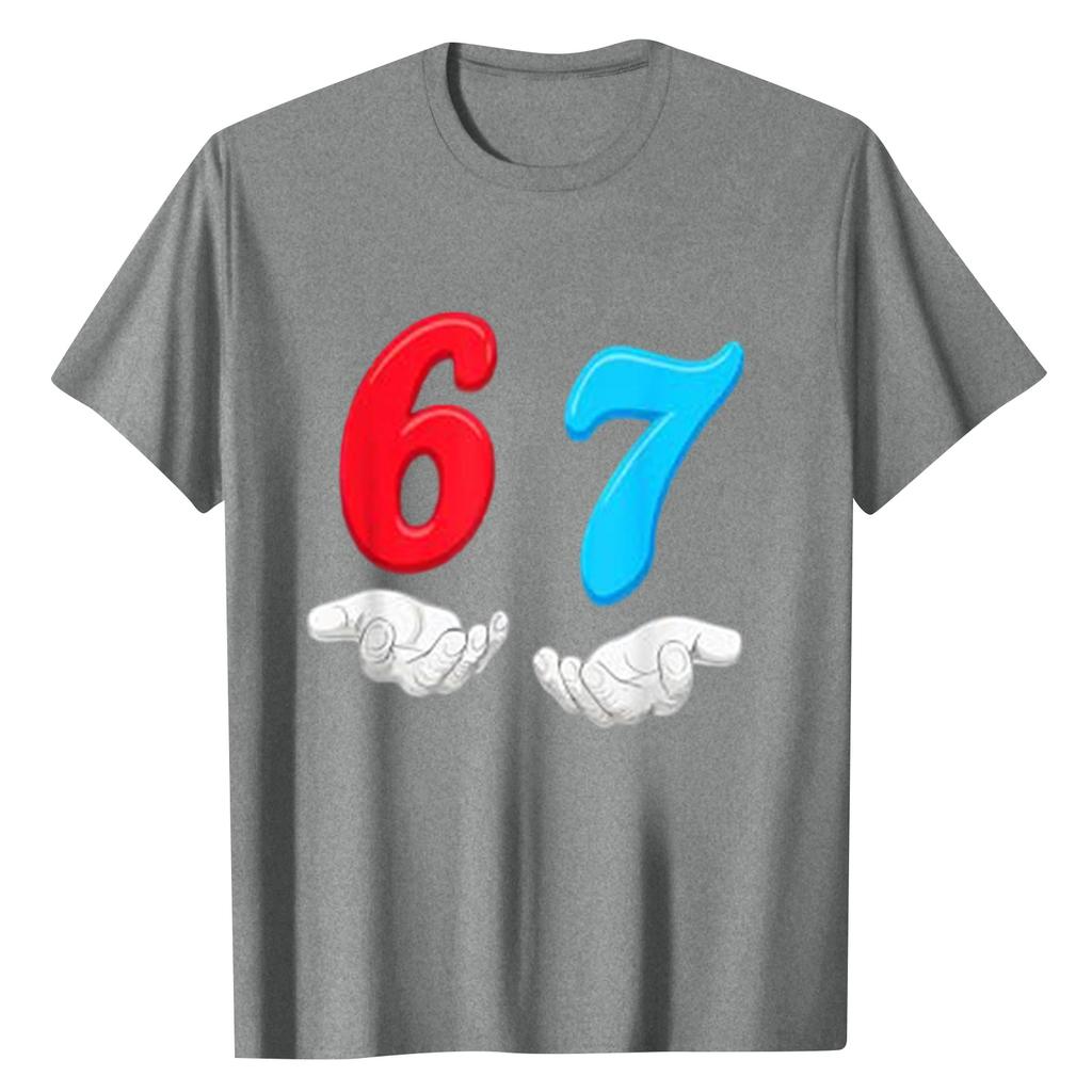 Ladies' Digital Printed Casual Round Neck Short Sleeved Top