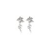 French Retro Exquisite Flower Pearl Earrings, Light Luxury High Sense Cold Style Fashion Temperament Earrings Women