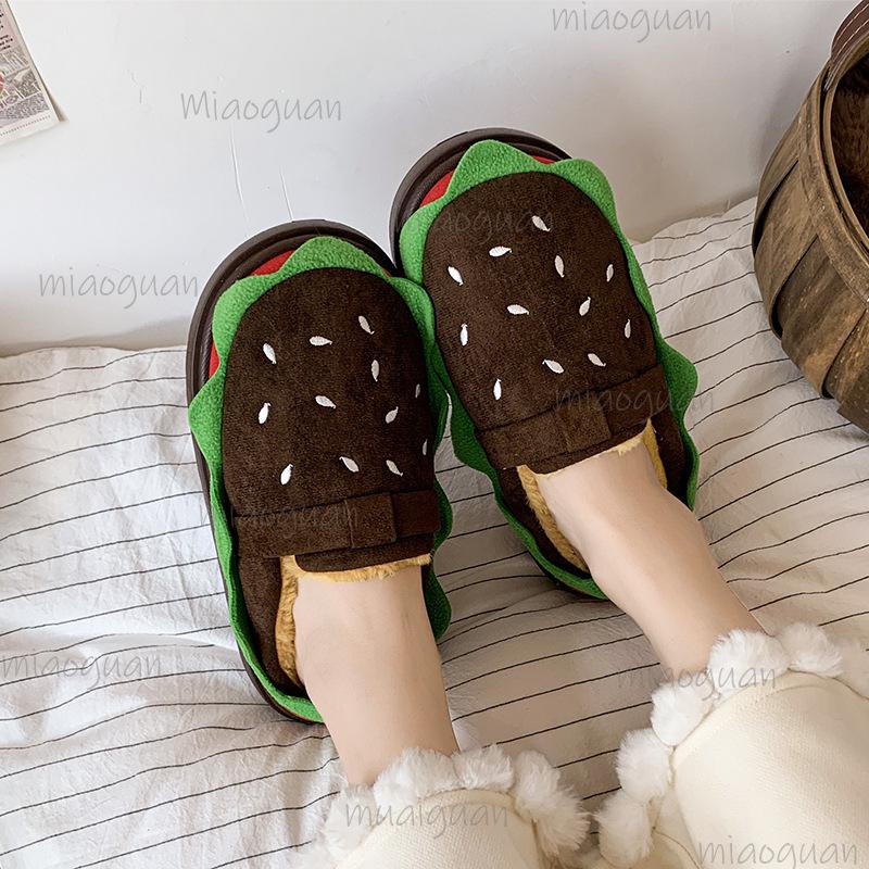 Fashion Autumn Winter Slip on Women Plush Slippers Warm Fashion Mules Indoor Home Slides Comfortable Casual Shoes Lady Zapatos De Mujer