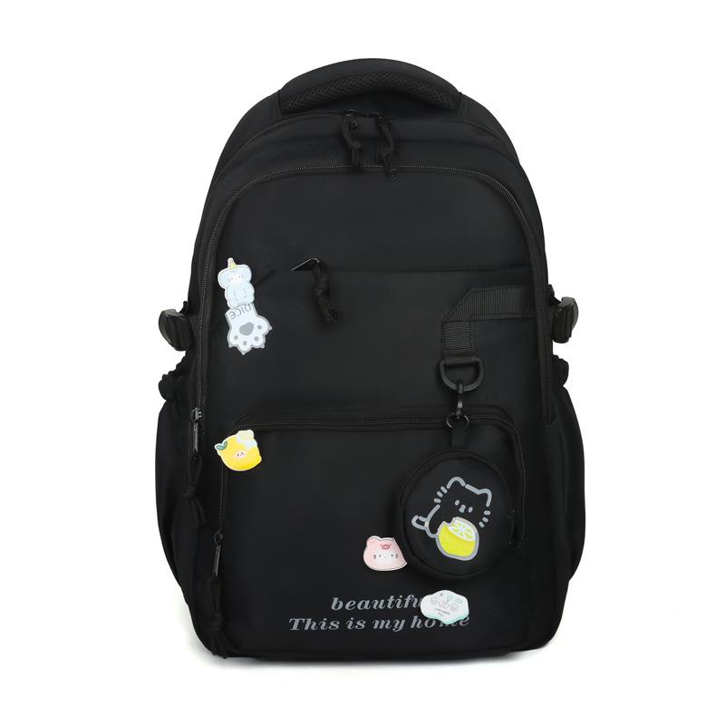School Bag New College Style Large Capacity School Bag Korean Version Ins Versatile High Value Backpack Casual Contrasting Color Backpack