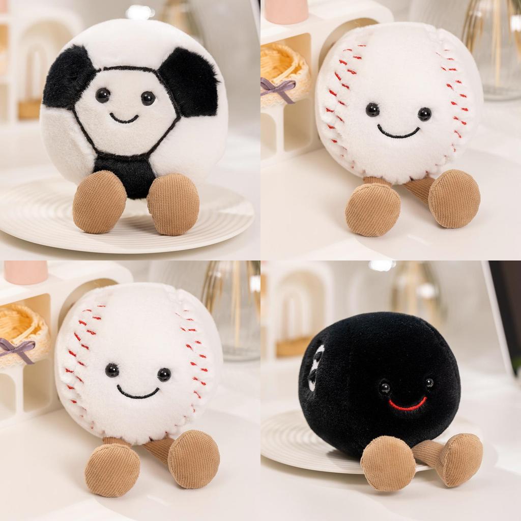 Entzückende Plüschtier-Sportpuppen für Fußball, Basketball, Baseball und Tennislustige Geschenke