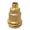 Heavy Duty Brass Propane Tank Adapter 1/4" Thread Quick Connect Designs Fitting for Fuels Equipment Accessories