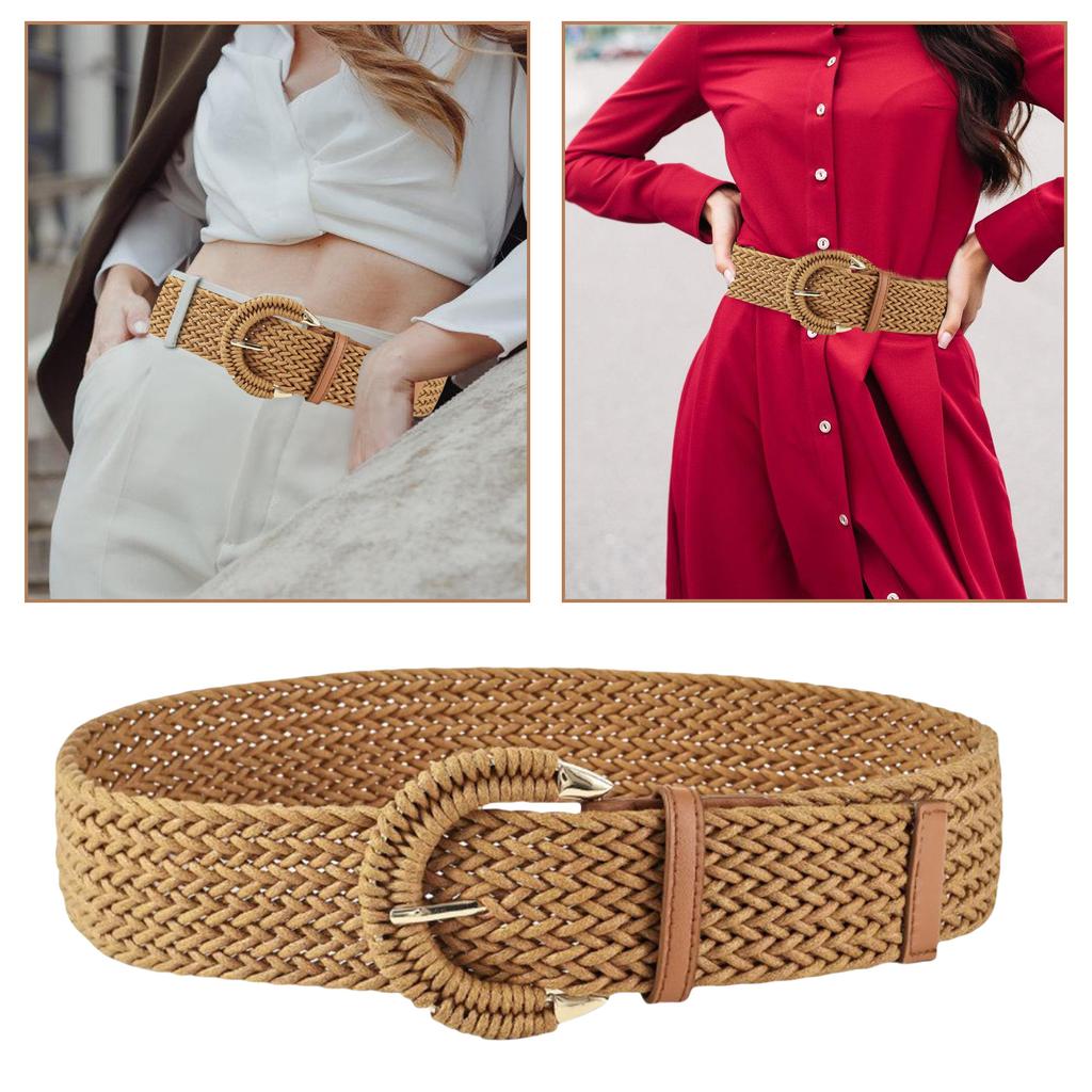 Cowgirl Waist Chain Casual Wide Belt Vintage Bohemian Waist Ceinture Cowgirl Lady Belt Elegant Woven Western