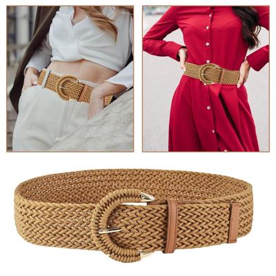 Cowgirl Waist Chain Casual Wide Belt Vintage Bohemian Waist Ceinture Cowgirl Lady Belt Elegant Woven Western