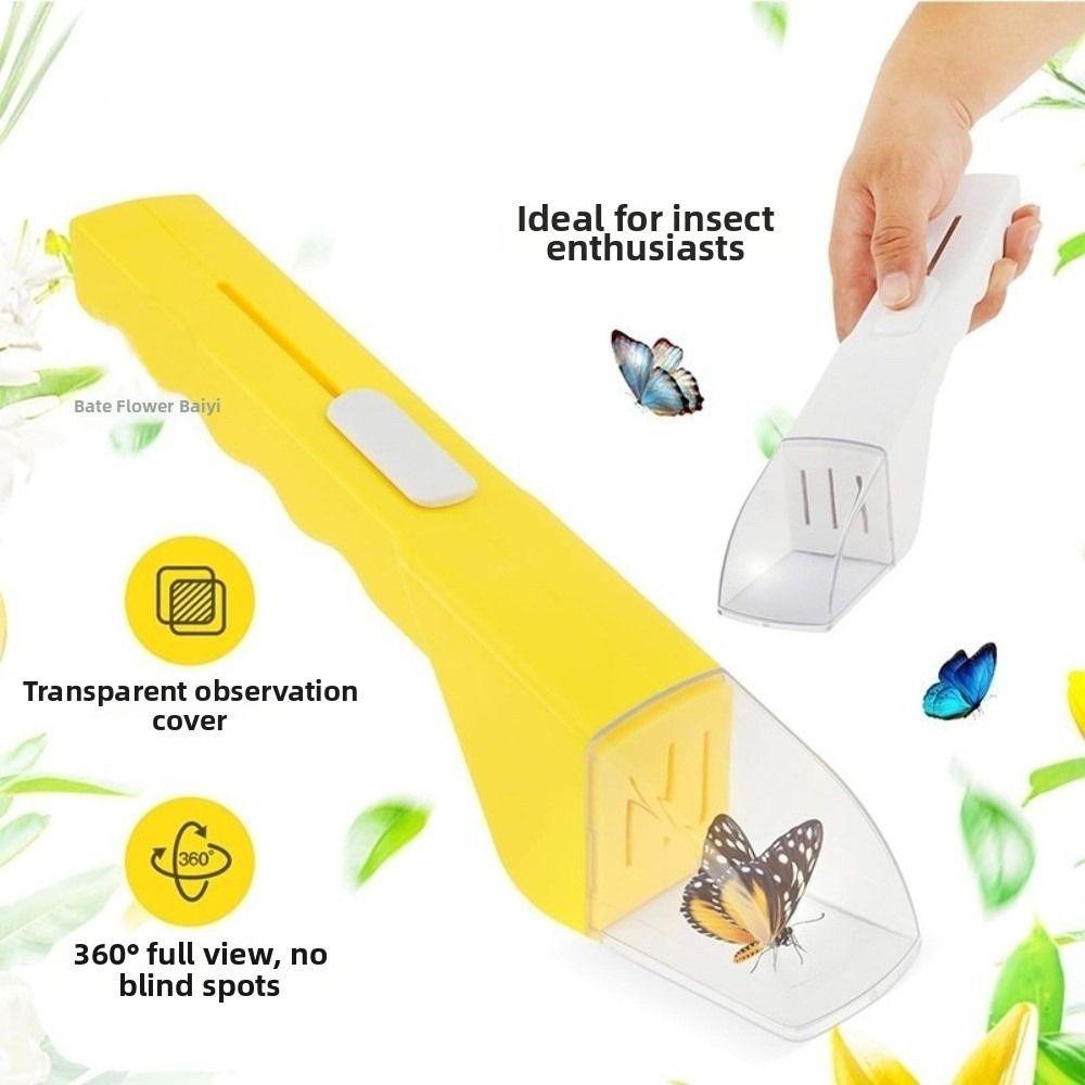 Fly Grabber Quick Release Worm Catcher Magnifying Flying Insect Trap Insect Catcher  for Kids