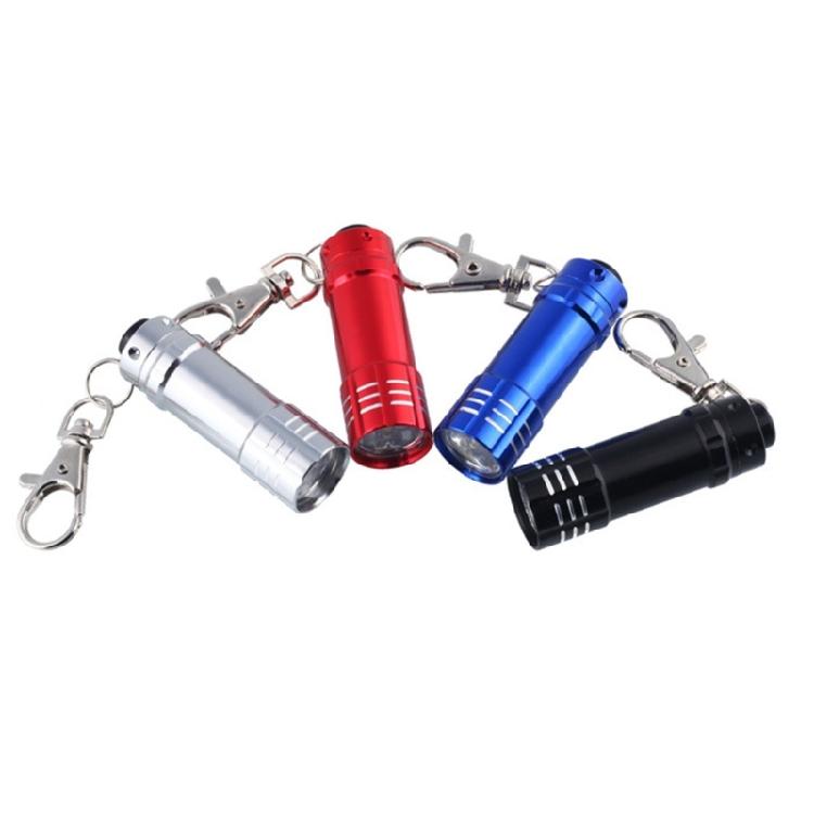 Durability 3 LED Mini Flashlight Keychain Attachmenta Aluminum Construction Energy Efficient Light Source For Adventure