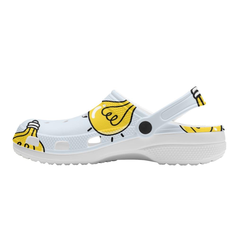 Summer Printed EVA Clogs for Women Men Flexible Lightweight Slip On Casual Shoes Soft Sole Summer Sandals Indoor Outdoor Wear