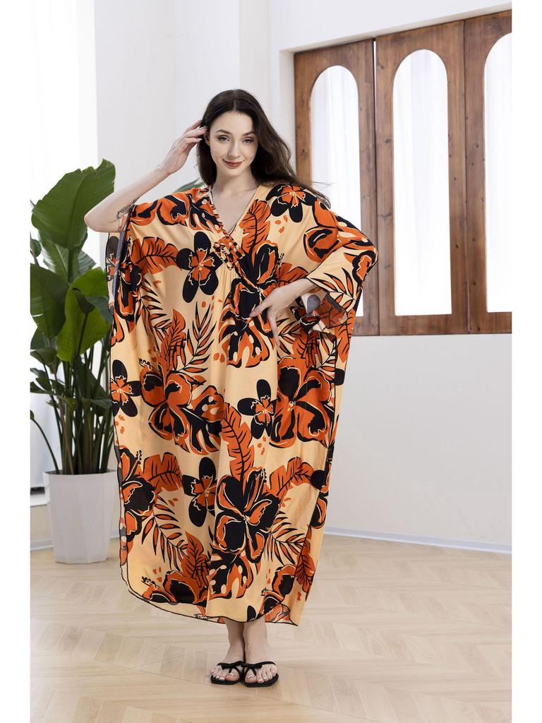Rayon Handmade Knitted Beach Cover-Up, Plus Size, Long Robe, Bikini Sun Protection, 16 Colors Available