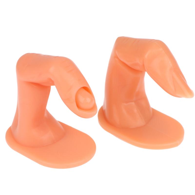 1/5/10Pcs Fake Practice Finger Mannequin With Or Without Nail Reusable Nail Art Training Tool For Nail Salon Beginner Learning