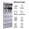 New 24-Compartment Fine Mesh Hanging Shoe Storage Bag with Reinforced Hooks