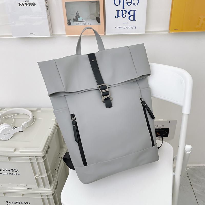 Stylish and Simple Backpack Casual Student Backpack Male Campus Trendy Male Large-capacity Schoolbag Female Travel Bag