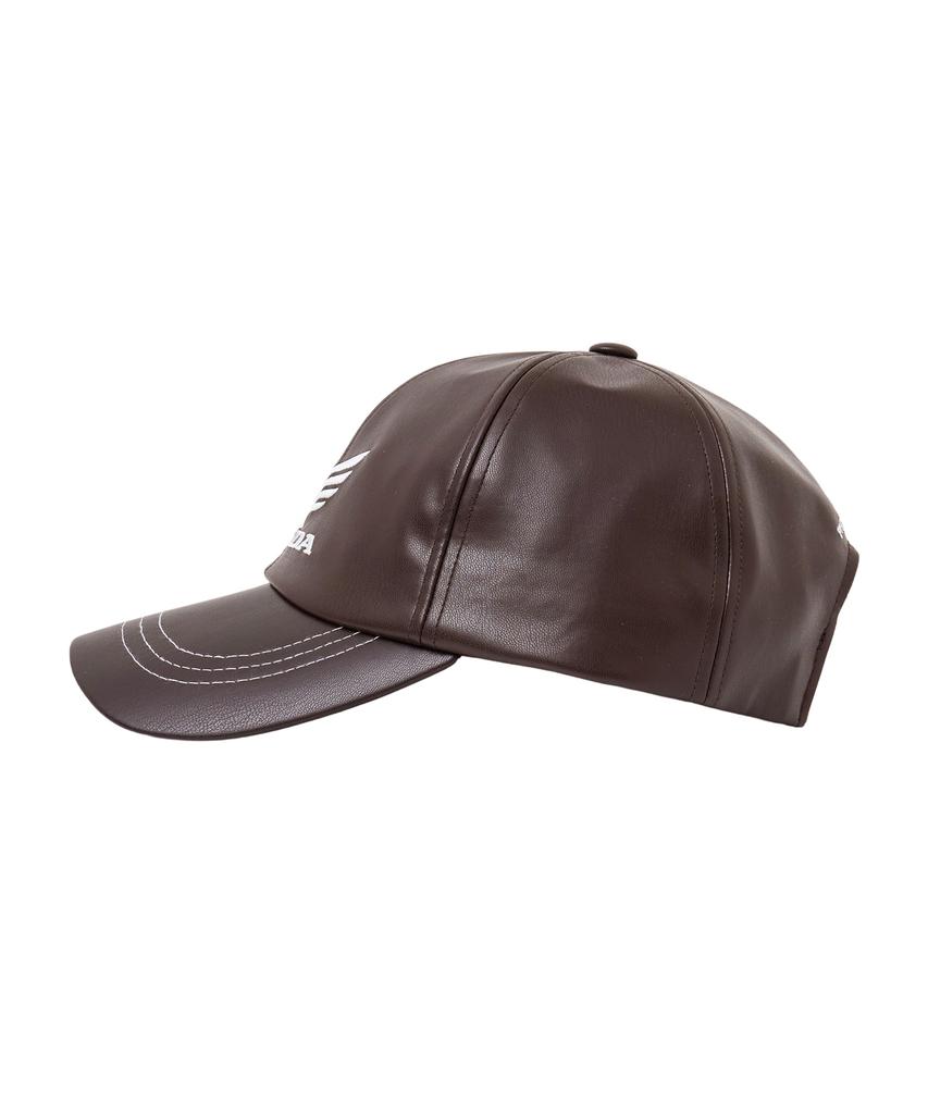 PHYPS MOTORCYCLE Engineered Leather Ball Cap Brown