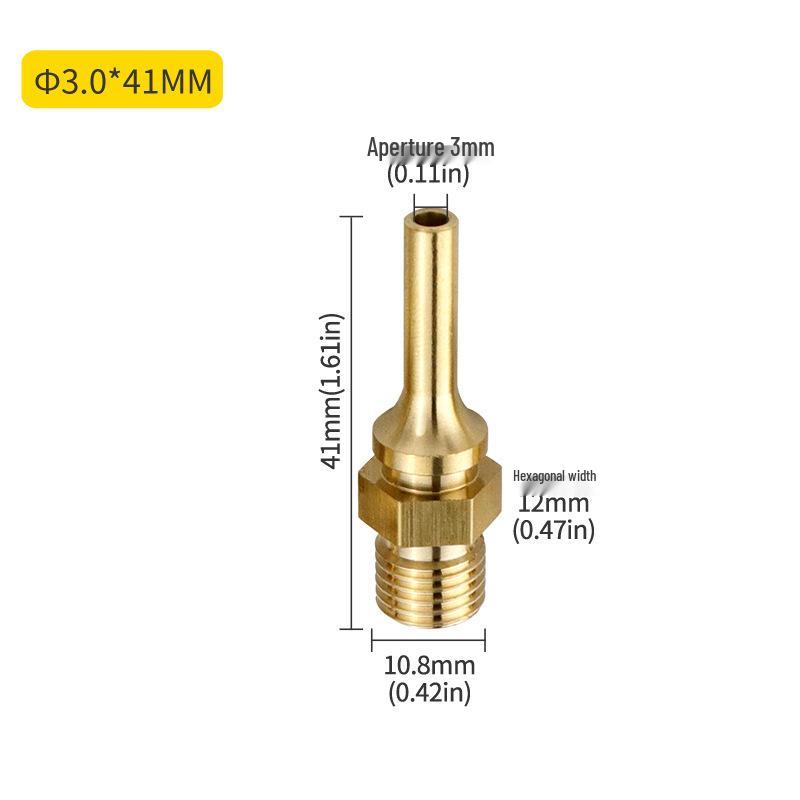 Extended Small Hole Nozzle for Hot Melt Glue Gun