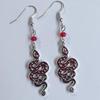 Vintage Gothic Snake Star Moon Earrings, Statement Drop Earrings Jewelry