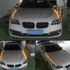 2pcs 80/120cm Car Led Light Strip for Hood Waterproof Flexible Decoration Strip Light Decor Lamp Universal Daytime Running Light