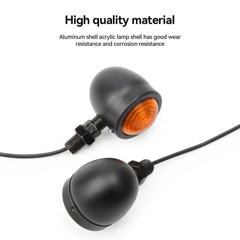 2Pcs Universal Motorcycle Turn Lamp 12V Signal Light LED LED Flashing Light Indicators Blinker for Kawasaki Suzuki Yamaha