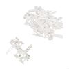 62KD 12/60Pcs Universally Vertical Blind Repair Carriers with Stem Set Blinds Replacement Repairing Parts Window Curtain Kits