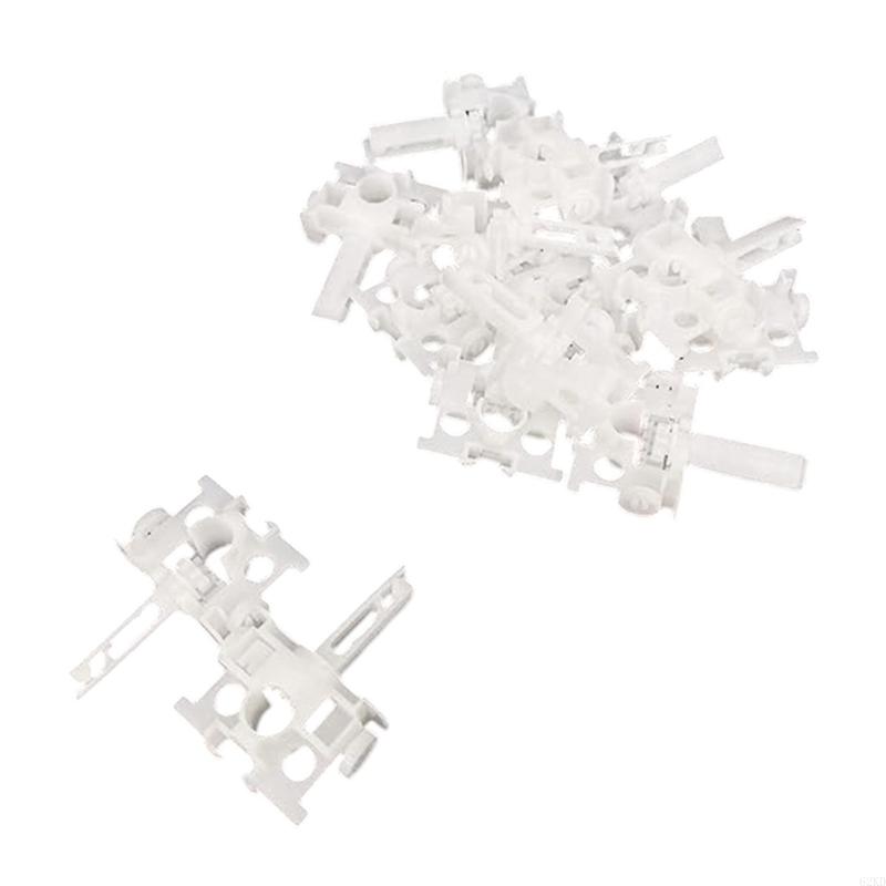 62KD 12/60Pcs Universally Vertical Blind Repair Carriers with Stem Set Blinds Replacement Repairing Parts Window Curtain Kits