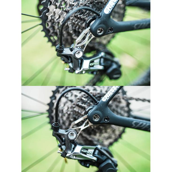 Chaser Road Bike Rear Derailleur Tail Hook Ultra-Lightweight Titanium Alloy Direct-Mount Tail Hook For SPECIALIZED For SL8/SL7