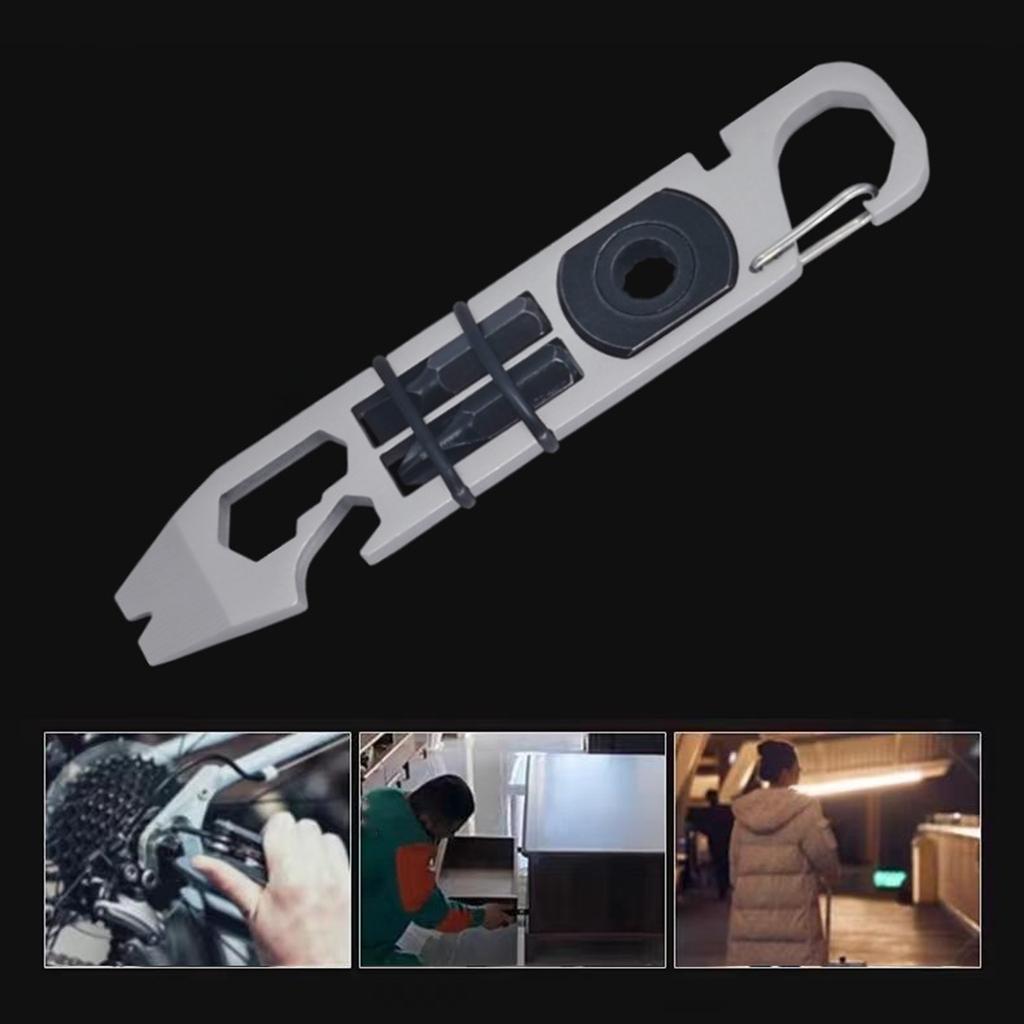 Mini EDC Pry Bar Multiple Tool with Screwdriver Tip and Opener Perfect for Camping, Traveling, and DIY Projects