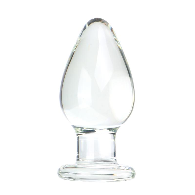VaHppy Glass Anal Plugs Diameter 5cm Sex Toys For Girls Gay Anal Masturbation Extension SM  Anal Toys Oval Silky