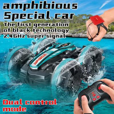 Neues 4WD RC Auto Amphibienauto RC Auto Spielzeugboot Driftauto Gestensteuerung Stuntauto Spielzeug Geeignet für Kinder Erwachsene Geschenk