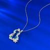Vine Flower Wrapping Gourd Necklace Paraiba Exquisite Textured Fulu