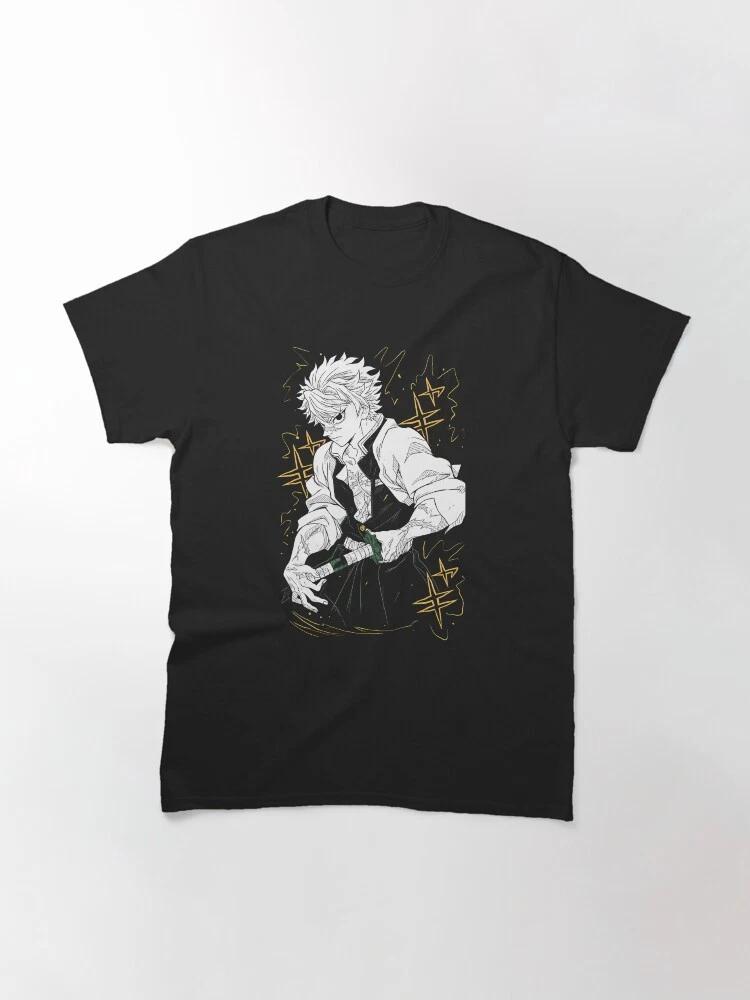 Anime Sanemi Wind HashiraCute Demon Slayer Basic T Shirt S