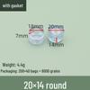 Transparent Anti-Slip Furniture Leg Pads, Heightening Round Moisture-Proof Foot Protectors for Chairs, Tables, Sofas