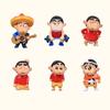 Adorable Crayon Shin Chan Pvc Figure Collectible For Kids Birthday Gift Decoration