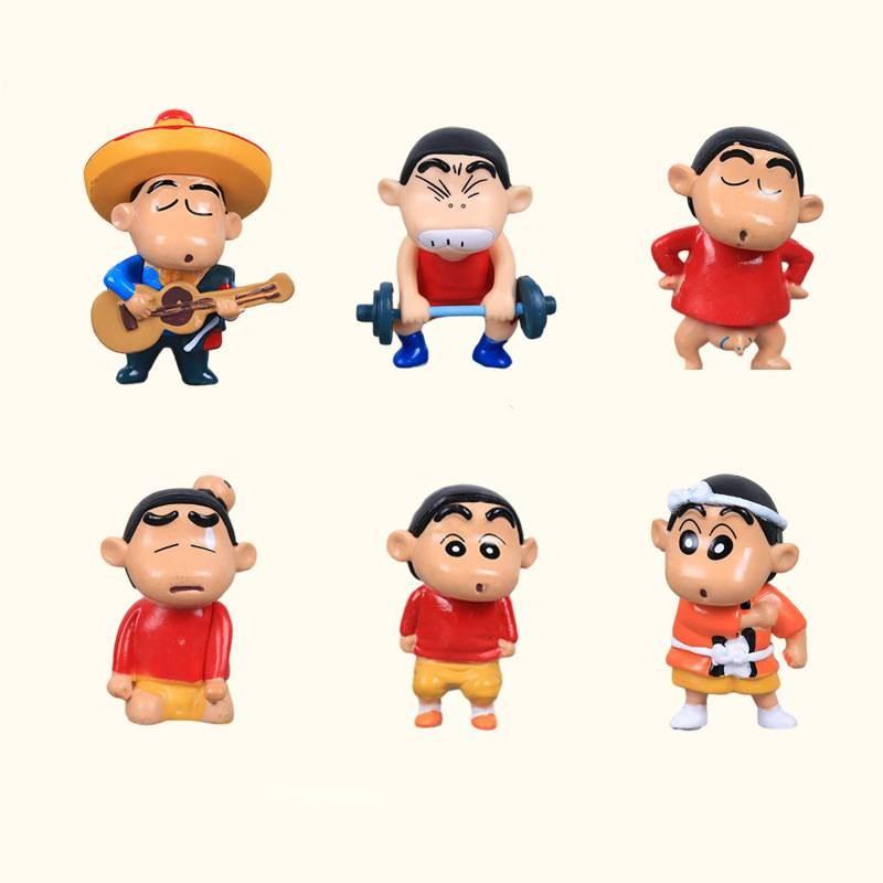 Adorable Crayon Shin Chan Pvc Figure Collectible For Kids Birthday Gift Decoration