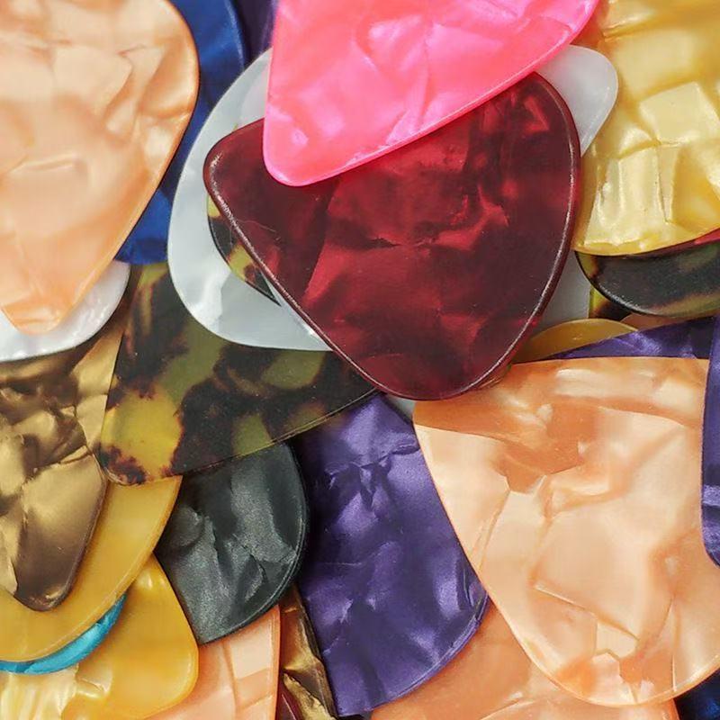 Celluloid & ABS Guitar Plectrums: 0.46, 0.71, 0.96, and Metal Picks