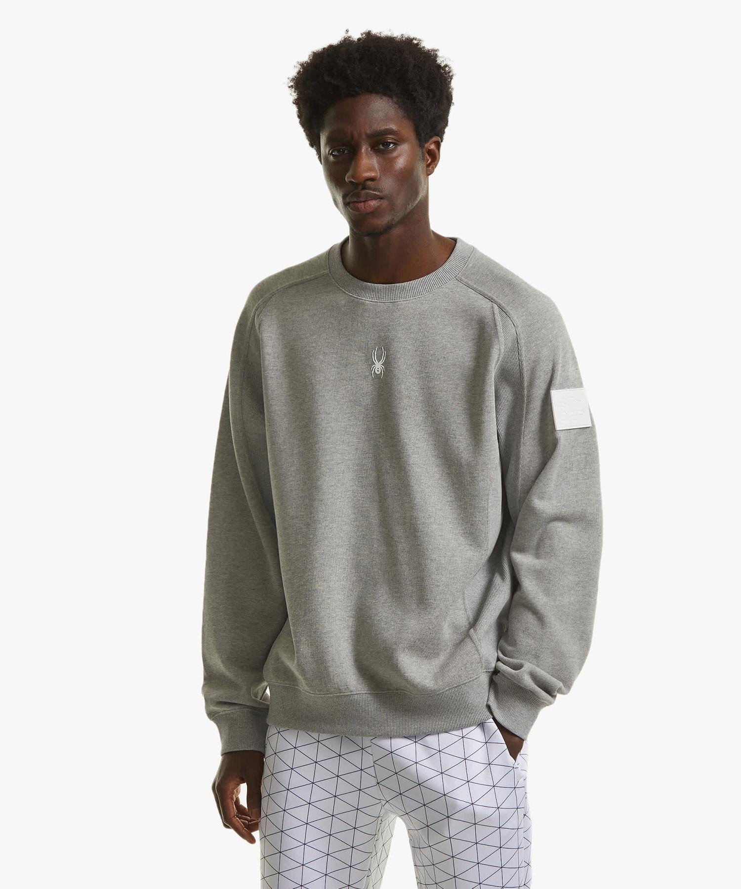 Spyder Unisex Lettering Wappen Sweatshirt Sphpcnrl303Umgr Gray/095