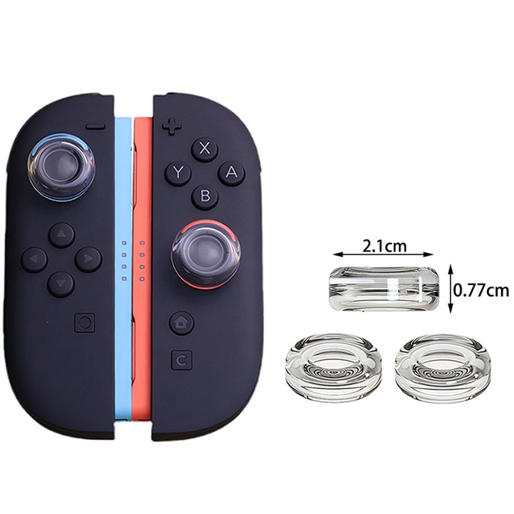 Joystick Cap Liquid Silicone Protective Cap Suitable For Switch2 Game Console Controller Transparent Controller Crystal Cap