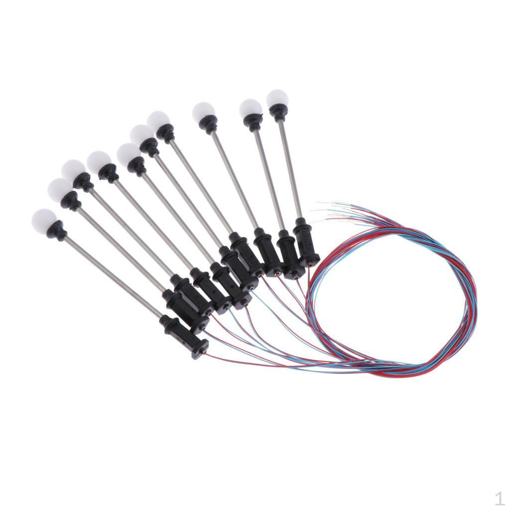 10 1: 100 Miniature DIY Model Building Street Lights LED Lamp