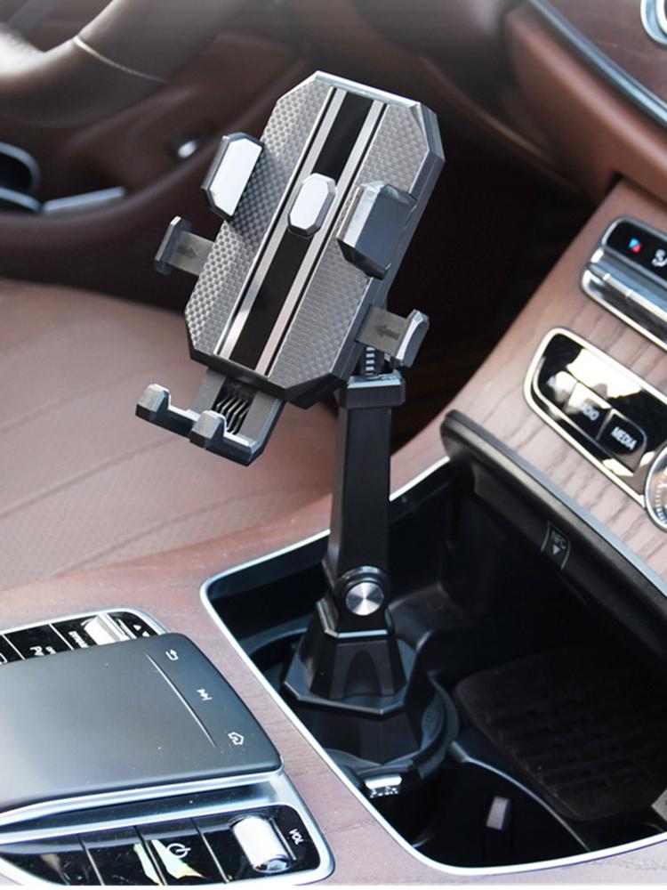 

Регулируемый автомобильный держатель для стакана, подставка для мобильного телефона, универсальный автомобильный держатель для стакана с водой, мобильный кронштейн для сотового телефона, поддержка для iPhone 13 China чёрный