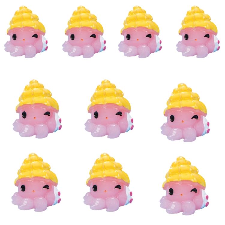 Pack of 10 Miniature Ocean Animal Ornaments for Aquariums Decoration and Home Decoration Colorful Resins