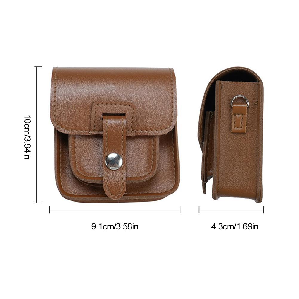 For Anbernic RG34XXSP Game Console Carrying Case Waterproof Leather Console Protective Bag Anti-Scratch Outdoor Flap Storage Bag