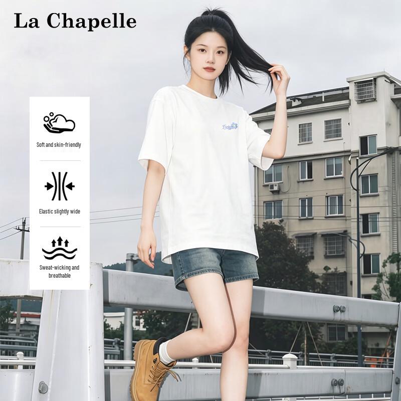 La Chapelle Women s Heavyweight Cotton Short Sleeve T-Shirt 2XL
