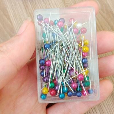 Exquisit 100 Stück/200 Stück/Lot, beliebte Schneidernadeln, Kleiderhandwerk, Perlenkopf, bunte Hochzeiten, Anstecknadeln, DIY-Floristen, Nähnadeln, manuelles Zubehör