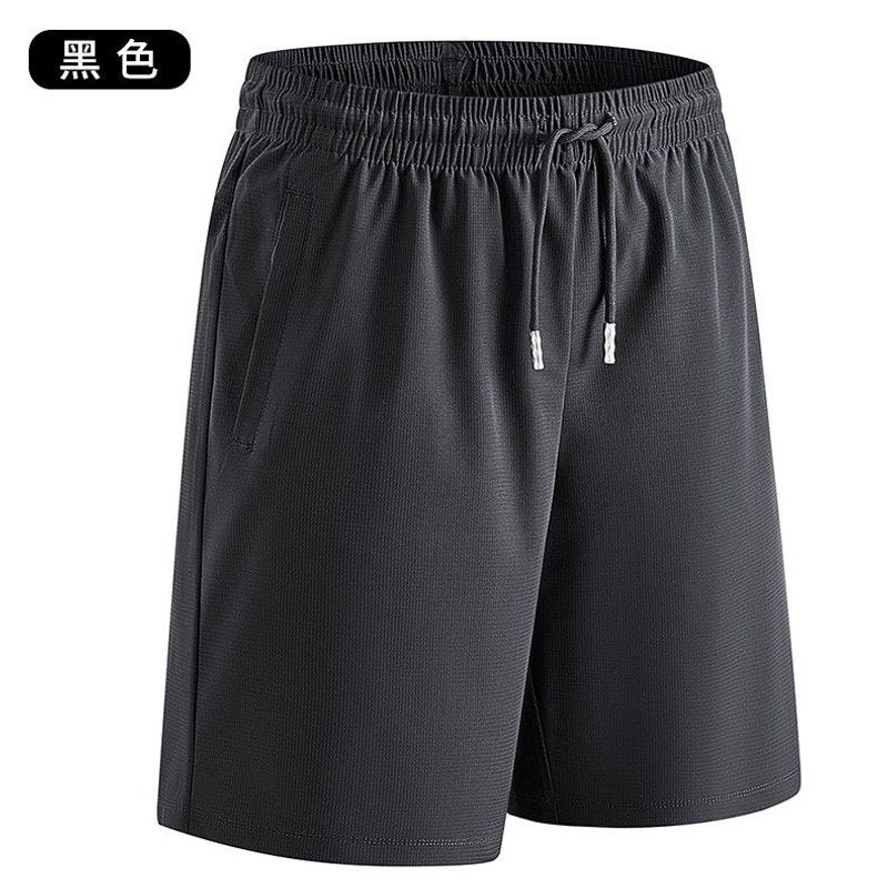 7A Antibacterial Summer Ice Silk Shorts Foreign Trade Men's Loose Casual Fifth Pants Plus size Quick-Drying Ultra-Thin Sweat pants
