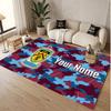 Tappeto in Velluto di Cristallo Personalizzato con Motivo Calcio Burnley Tappetino Antiscivolo per Pavimento
