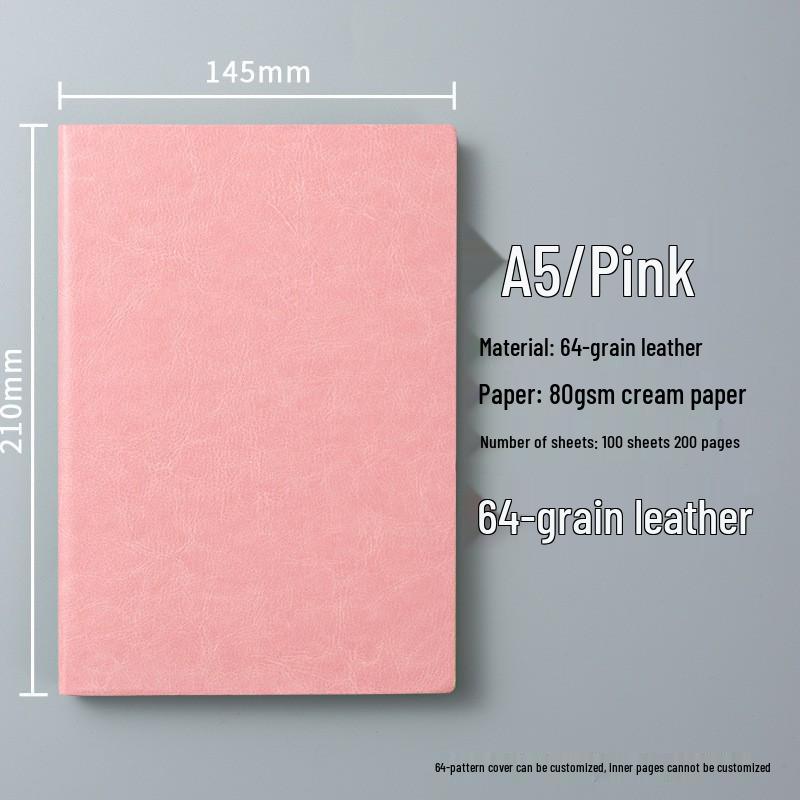 A5 Custom Business Notebook: Skin-Feel Fabric, Thick Pages, Logo Printable