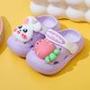 Summer non-slip children's slippers cartoon bunny closed-toe sandals baby clogs boys' and girls' sandals