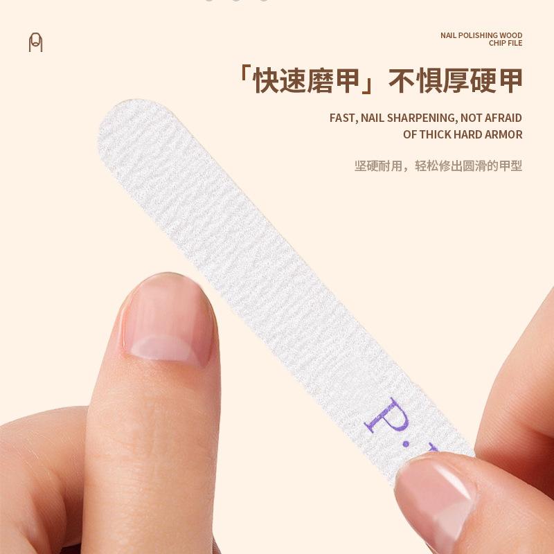 Double-sided Wooden Nail File, Nail Art Nail File Strip, Two-sided Accessory Tool, Wooden and Eco-friendly